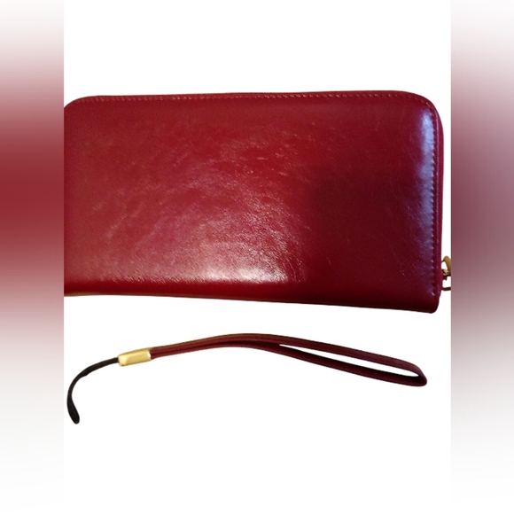 Andoilt Women’s Leather Zip Around Wristlet RFID Blocking Inside Zippered Pocket - Picture 4 of 11